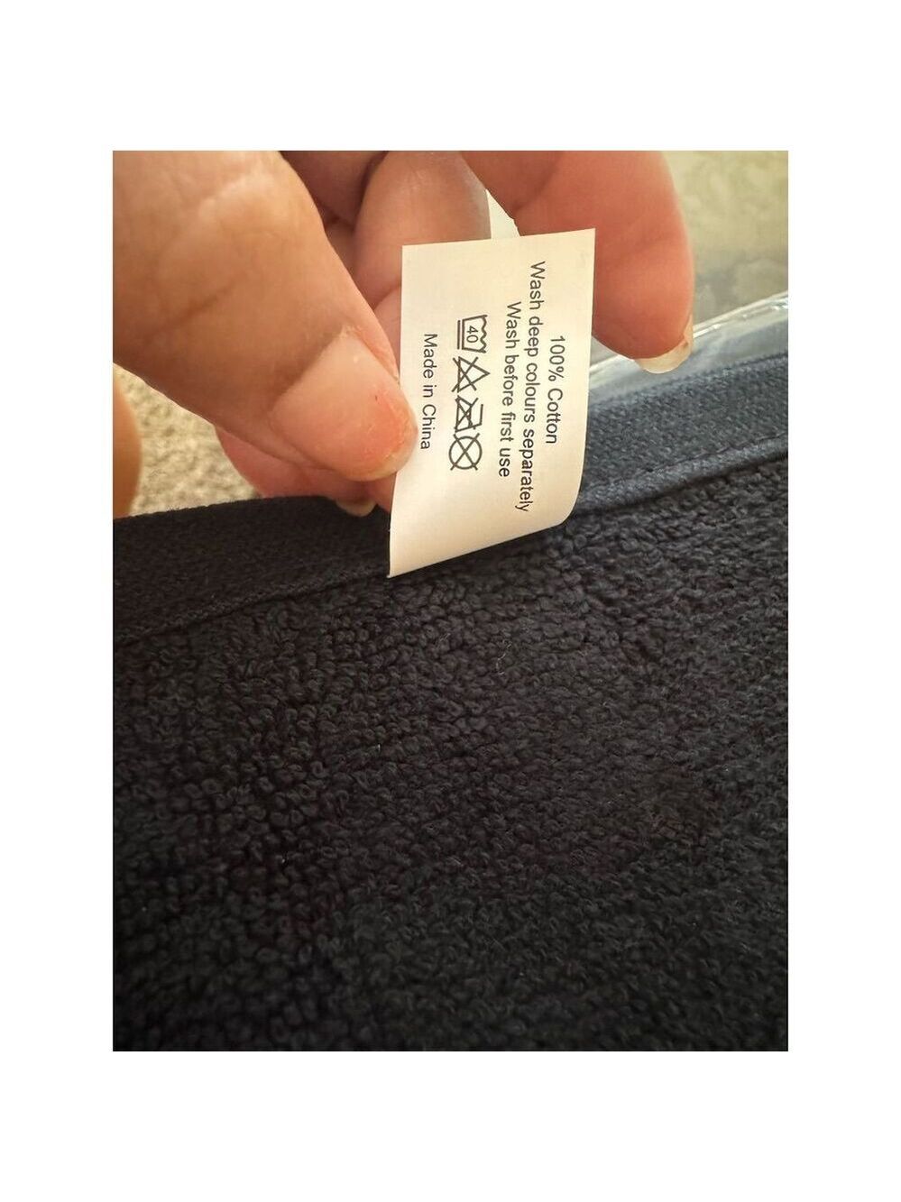 Ted Baker Black Turkish Cotton Makeup Remover Towel - Picture 2 of 6